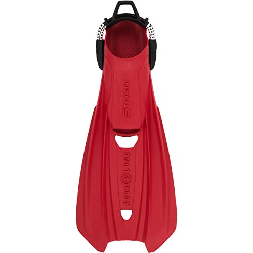 Aqualung Storm オープンヒールフィン (2XL、レッド)