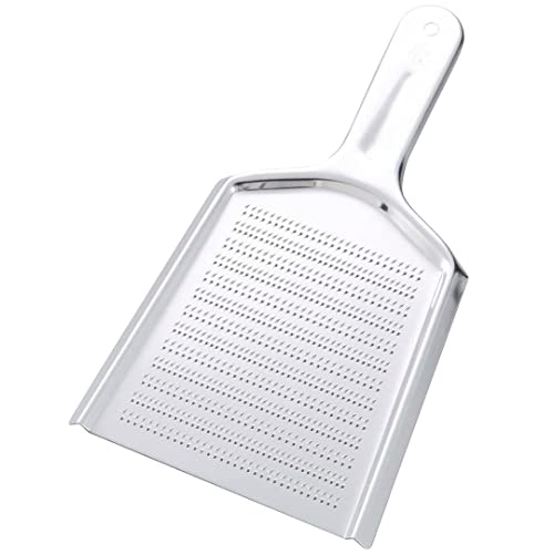 TIKUSAN 大根おろし オロシガネ スライサー ステンレススチール 日本製 ニンニク 果物 根菜用 (6.6インチ×11.8インチ)
