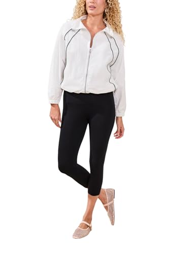 部族の女性の平坦化しストレッチジャージーカプリレギンス US サイズ: 3L カラー: ブラック