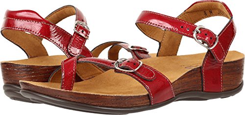 SAS レディース フラットサンダル US サイズ: 24.5 カラー: レッド