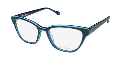 Lilly Pulitzer COPELAND Teal Eyeglasses Size48