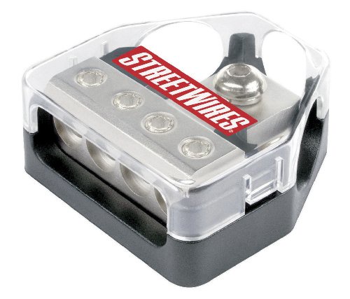 StreetWires DBX44 Dist Block One Ring In-Four 4 AWG Out