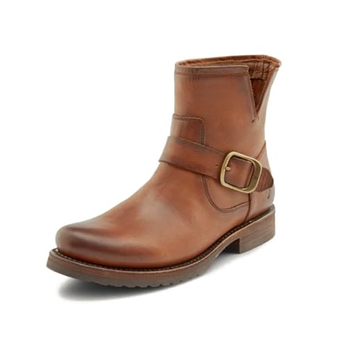 Frye Veronica ブーティー レディース フルグレインブラッシュオフレザー製 アンティークメタルハードウェアと防水加工 手縫いグッドイヤーウェルト構造 ？ シャフトの高さ5 ？インチ, ブロンズ, 11