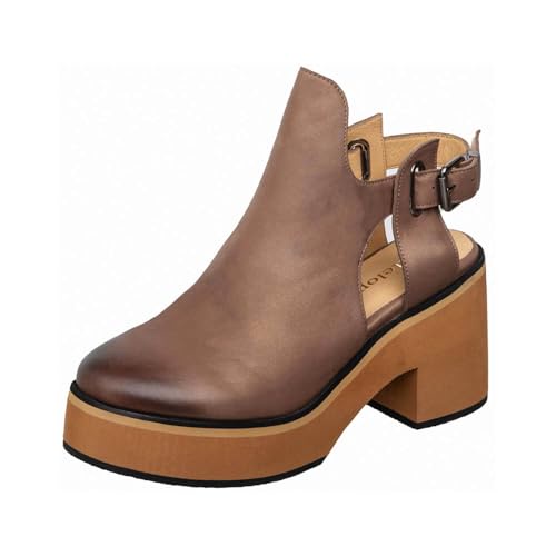 Antelope レディース イリアナ レザー ミュール, ブロンズ, 8-8.5