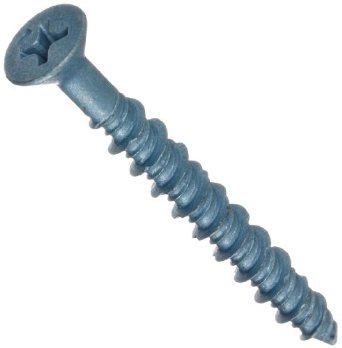 1/4インチ x 5インチ Wej-It フラットヘッド Wej-Con (タコン) コンクリートねじ ビット付き - 100/BX