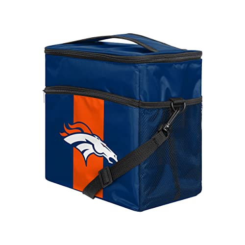 FOCO Denver Broncos NFL チームストライプ テールゲート 24パック クーラー