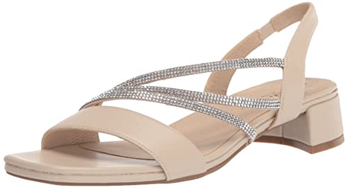 LifeStride レディース Joy ストラップサンダル ヒール, アーモンドミルク, 6.5 Wide