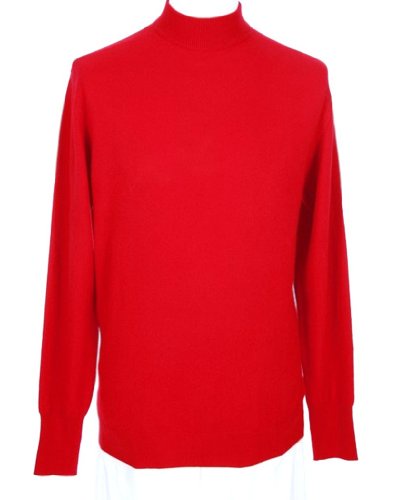 Shephe メンズ モックタートルネック カシミアセーター US サイズ: Large カラー: レッド