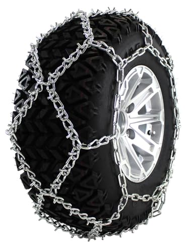 高品質チェーン 5.5mm リンク Uグリップ ダイヤモンドパターン ATV UTV 雪 トラクション タイヤチェーン ATV-DBA ATV-DBA
