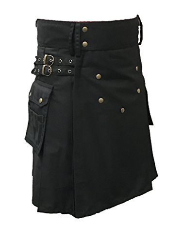 McWilliamsアクティブメンズデラックスブラックスポーツユーティリティKilt