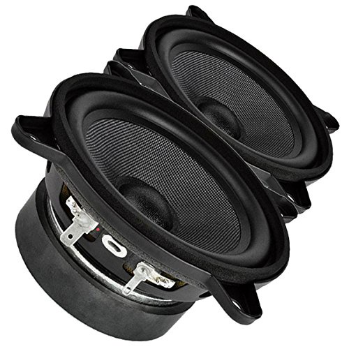 Faital PRO 4FE35 4インチ ミッドレンジ フルレンジ ウーファー スピーカー 4オーム 60W 91dB ペア