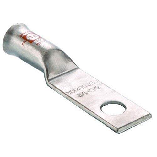 Morris 94669 Morris Products 94669 Short Barrel Flex Cable Compression Lug, Copper, Compression Connector Type, 2/0 Awg Wire Ran