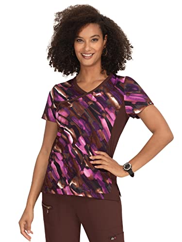 KOI Lite 385PR レディース Raquel スクラブトップ, 水彩画, X-Large
