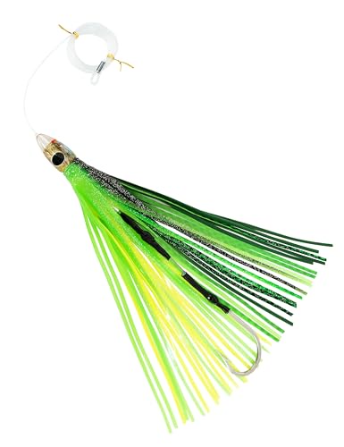 BLUEWING トローリングプロビッグゲームフィッシングルアー 14インチ 海水ティーザー モノラインとステンレススチールフック付き ワフーマグロマーリンマヒマヒC1用