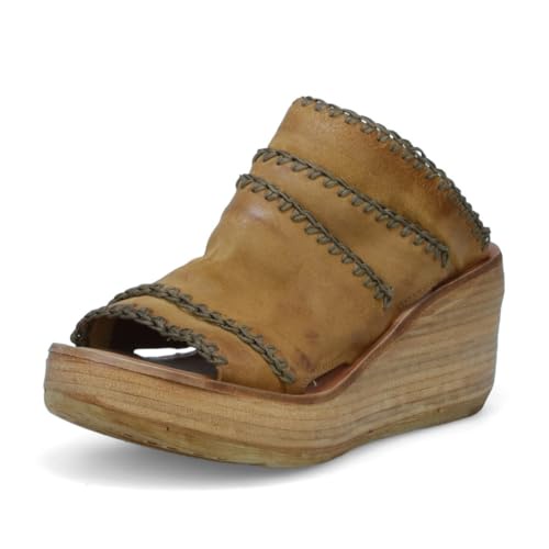 A.S.98 Nelson レディース ボーホー サンダル, キャメル, 9-9.5