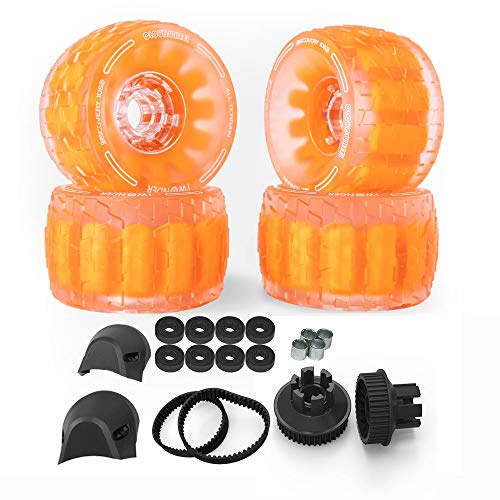 IWONDER Cloud Wheel Discovery 105mm 電動スケートボードホイールとプーリー変換キット Exway Flex/Wave/X1 PRO RIOTベルトドライブボード用