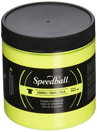 Speedball Art Productsファブリックスクリーン印刷インキ蛍光、8オンス、黄色