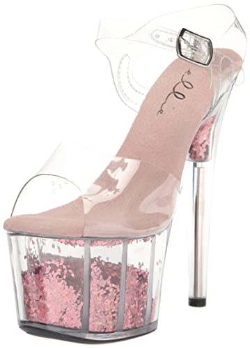 Ellie Shoes レディース 709-zenya ヒールサンダル, ピンク, 7