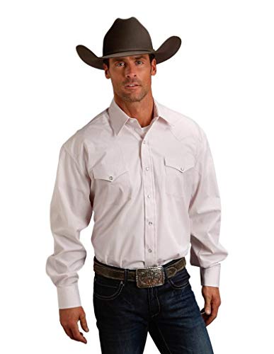 Stetsonメンズスナップチェックシャツ ? 11 ? 001 ? 0478 ? 0036bu US サイズ: S カラー: ピンク