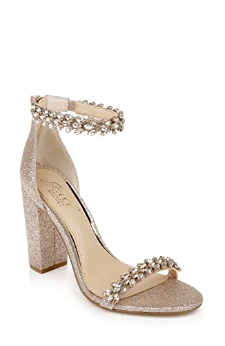 Jewel Badgley Mischka レディース Mayra ヒールサンダル, ローズゴールド, 7