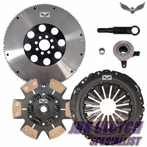 JDK ステージ3 セラミッククラッチキット&スレーブシリンダー + 18ポンド フライホイール 2007-2018 350Z 370Z G35 G37 Q60 VQ35HR VQ37VHR 3.5L V6に対応