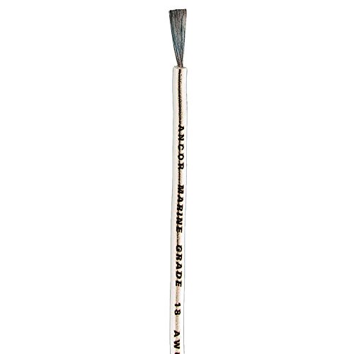Ancor 106940マリングレード電気プライマリ錫メッキ銅ボート配線(12-gauge、ホワイト、400-feet)