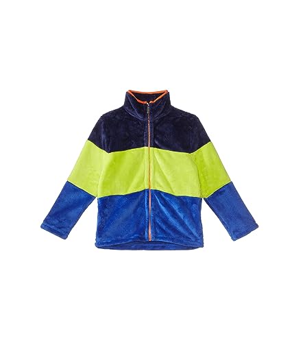 Hatley ボーイズ カラーブロック ふわふわ フリース ジップアップ (幼児/小さな子供/大きなお子様) ブルー 3T