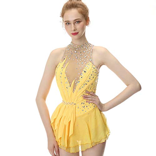 BINGHUOZHIWU DRESS レディース US サイズ: Medium カラー: イエロー