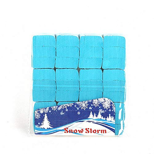 Magic Snowstorms/ホワイトスノーフレーク/マジック紙吹雪マジックトリック、パーティトリック、素晴らしいトリック、マジックキット、マジックアクセサリー(ブルー)