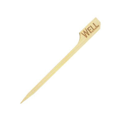 PacknWood 210BBWELL9 3.54 In. Steak Markers Cooked Labels Well, Pack Of 1000