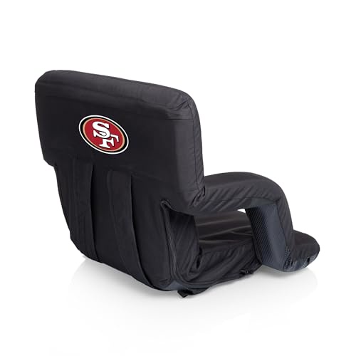 (San Francisco 49ers, Black) - NFL San Francisco 49ers Portable Ventura Reclining Seat, Black