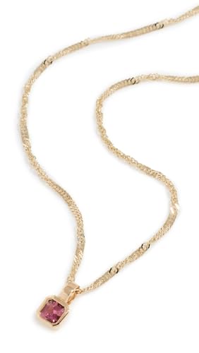 Ariel Gordon Jewelry レディース プチアッシャーチャームネックレス、ダリア、ピンク、ゴールド、ワンサイズ, 金属, 非対応