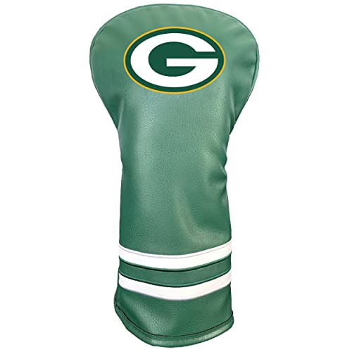 Team Golf NFL ビンテージドライバー ゴルフクラブヘッドカバー (プリント) フォームフィットデザイン レトロデザイン フリース裏地 クラブ保護