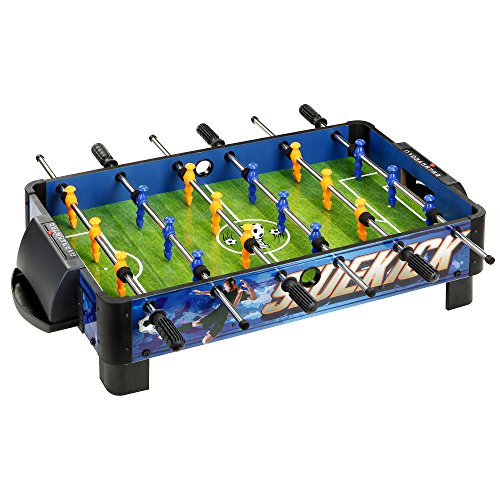 Hathaway BG1028T サイドキック ポータブル テーブルサッカーテーブル テーブルトップ用 38インチ ブルー/グリーン/イエロー
