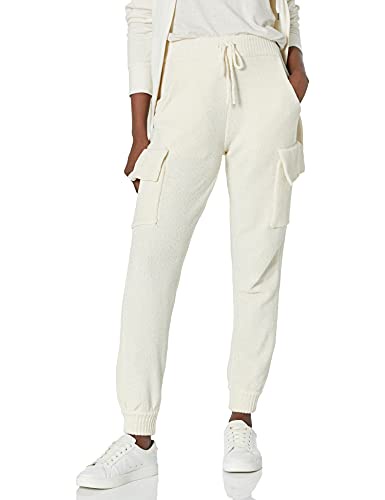 KENDALL + KYLIE レディース シェニール カーゴ ジョガー, バニラビーン, Large