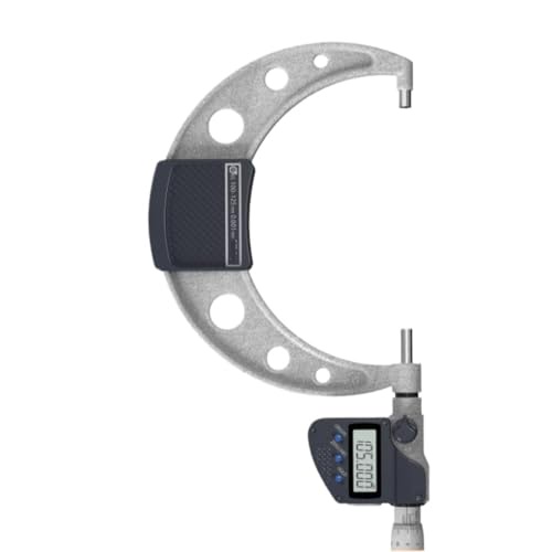 ETRADECORP 293-250-30 デジタルマイクロメーター IP65 100-125mm 0.001mm デジタル外部マイクロメーター データ出力機能付き プロフェッショナルメトリック測定ツール 厚さゲージ