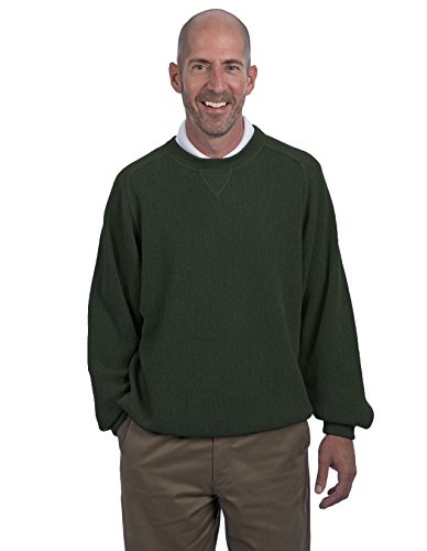 アルパカゴルフセーター メンズ クルーネック ゴルフ スウェット/スポーツ プルオーバー セーター アルパカウール 100% US サイズ: X-Large カラー: グリーン