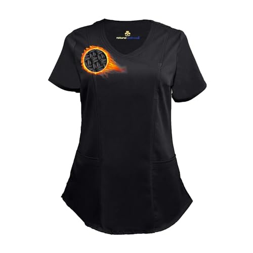 M&M SCRUBS SHIRT レディース US サイズ: X-Small カラー: ブラック