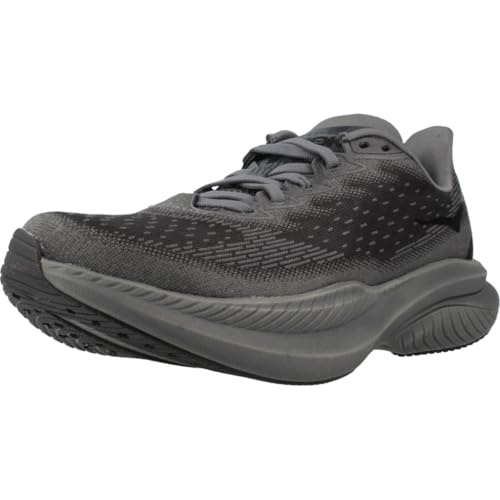 HOKA レディース マッハ 6 スニーカー, ブラック/ブラック, 5
