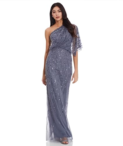 Adrianna Papell レディース ロングビーズドレス US サイズ: 2 カラー: ブルー