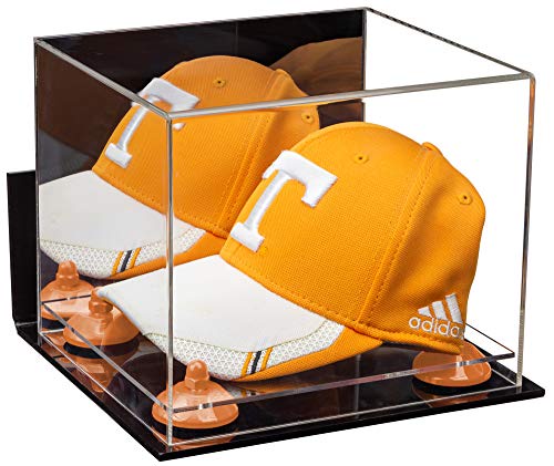 Better Display Cases アクリルスナップバック 帽子 野球帽 ディスプレイケース ミラーケース付き シルバーライザー 壁取り付け ミラーベース (V40/A018)