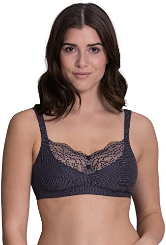 Anita Care Orely 5782X-001 Black Spotted Non-Padded Non-Wired Mastectomy Post Operative Bra 38C