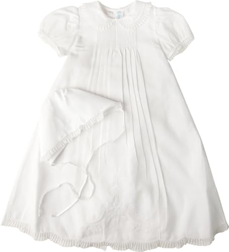Feltman Brothers 乳児 ガールズ ホワイト 洗礼式ガウン, ホワイト, 6M-9M