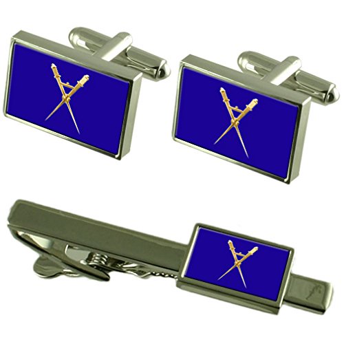 Masonic Master of ceremony カフスボタン ネクタイクリップボックスセット