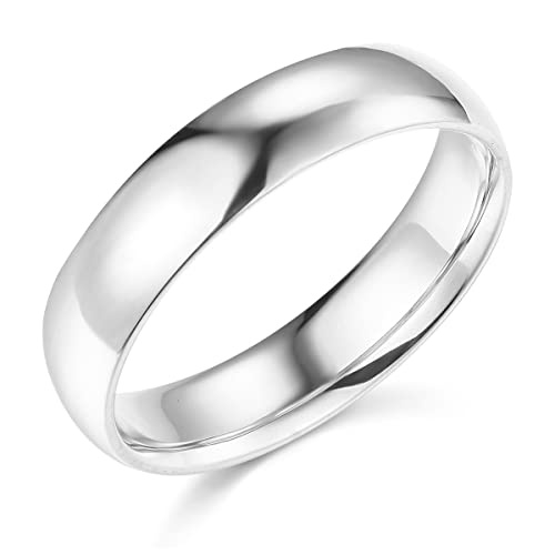 Wellingsaleメンズ14 Kイエロー ？ または-ホワイトゴールドソリッド5 mm快適フィットTraditionalウェディングバンドリング
