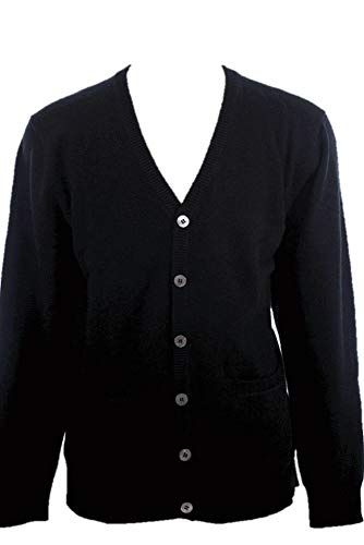 Shephe 4 Ply メンズ カーディガン ボタン留め カシミアセーター US サイズ: Large カラー: ブラック