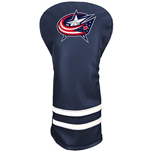 Team Golf NHL ビンテージドライバー ゴルフクラブヘッドカバー (プリント) フォームフィットデザイン レトロデザイン フリース裏地 クラブ保護