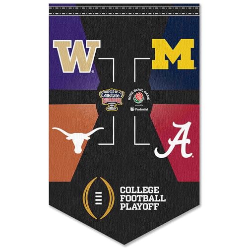 2023 CFP プレーオフ 4チーム カレッジフットボールバナー