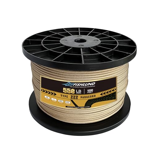 ATWOOD ROPE 550パラコード タイプ3 ブロンコ | ミリタリーショップ レプマート FISHLUND パラコード 550ポンド  7ストランド パラコード ロープ 200フィート 4mm ナイロンパラシュートコード キ