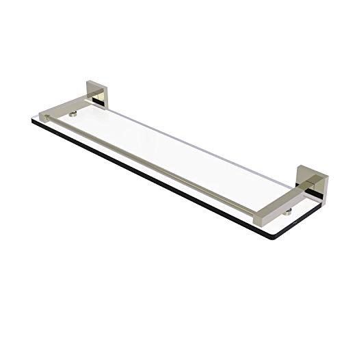 Montero Collection 22 Inch Glass Shelf with Gallery Rail - MT-1-22-GAL-PNI